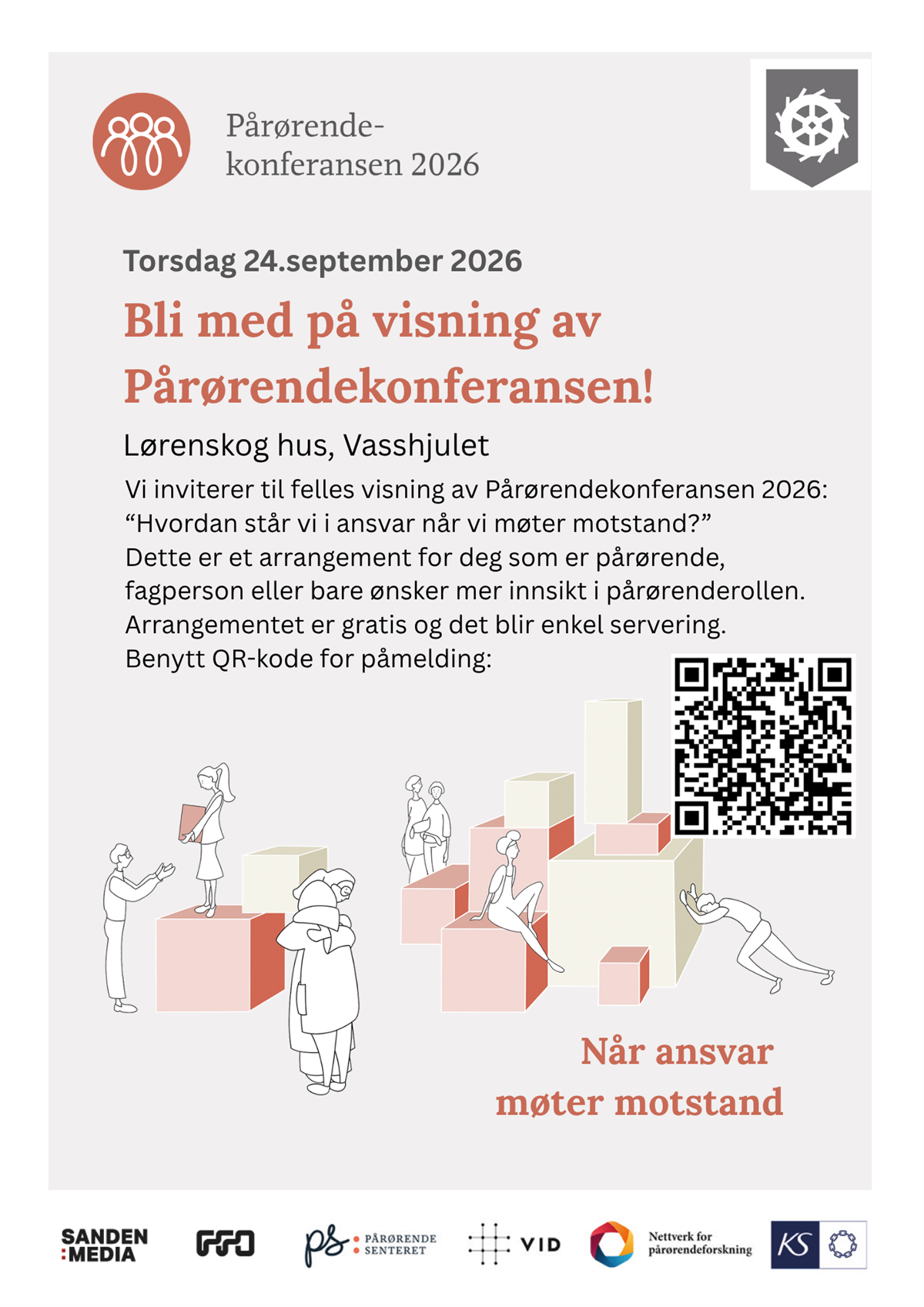 Plakat med reklame for pårørendekonferansen - Klikk for stort bilde